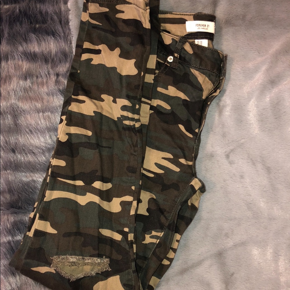 Army ripped jeans from forever 21.